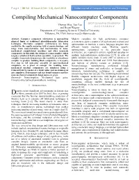 Compiling Mechanical Nanocomputer Components