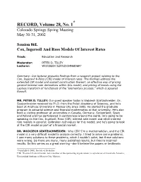 Cox, Ingersoll and Ross Models of Interest Rates