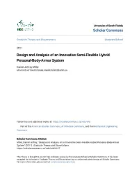 Design and Analysis of an Innovative Semi-Flexible Hybrid Personal-Body-Armor System