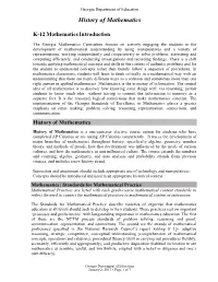 History of Mathematics