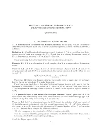 Math 601 Algebraic Topology Hw 4 Selected Solutions Sketch/Hint