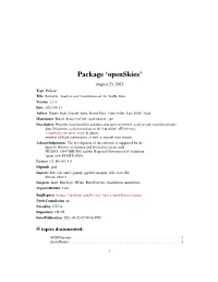 Openskies: an R Package to Retrieve, Analyze And