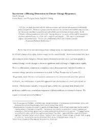Asceticism: a Missing Dimension in Climate Change Responses Ann R