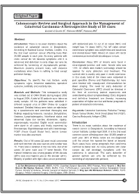 Colonoscopic Review and Surgical Approach in the Management of Colorectal Carcinoma–A Retrospective Study of 50 Cases