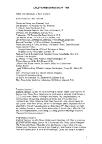 Notes and Addresses in Front of Diary