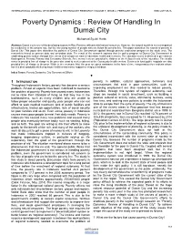 Poverty Dynamics : Review of Handling in Dumai City