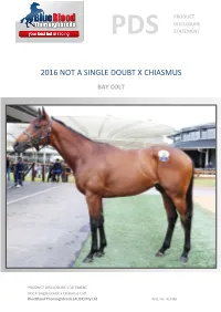 2016 Not a Single Doubt X Chiasmus