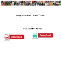Design-Numbers-Letters-To-Writ.Pdf