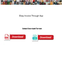 Ebay Invoice Through App