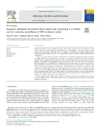 Sequence Ambiguity Determined from Routine Pol Sequencing Is a Reliable Tool for Real-Time Surveillance of HIV Incidence Trends