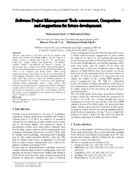 A Review on Tools Assessment of Software Project Management