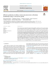 Efficient Production of Saffron Crocins and Picrocrocin in Nicotiana Benthamiana Using a Virus-Driven System