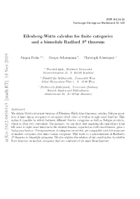 Eilenberg-Watts Calculus for Finite Categories and a Bimodule Radford