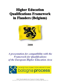 Higher Education Qualifications Framework in Flanders (Belgium)