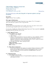 Aczone Gel) Reference Number: CP.PCH.32 Effective Date: 12.01.18 Last Review Date: 11.20 Line of Business: Commercial, HIM Revision Log
