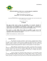 Atcm-Wp/13 Twelfth Meeting of the Afcac Air Transport