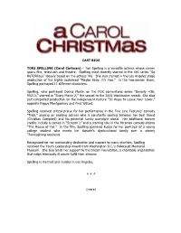 Cast Bios Tori Spelling