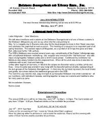 DSB Newsletter