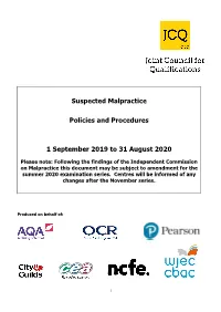 Joint Council for Qualifications
