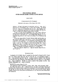 Over Goldie-Kerr Commutative RINGS 991