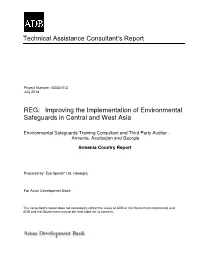 REG: Improving the Implementation of Environmental Safeguards in Central and West Asia