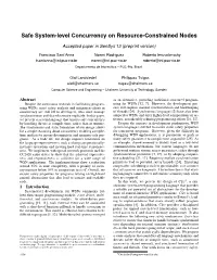 Safe System-Level Concurrency on Resource-Constrained Nodes