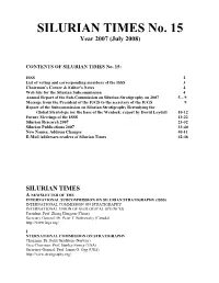 Silurian Times 2007