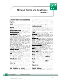 General Terms and Conditions