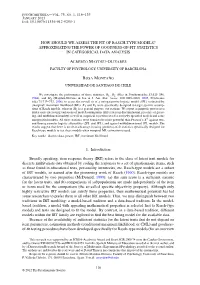 How Should We Assess the Fit of Rasch-Type Models? Approximating the Power of Goodness-Of-Fit Statistics in Categorical Data Analysis