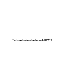 Keyboard-And-Console-HOWTO.Pdf