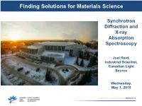Materials Analysis Using X-Ray Absorption Spectroscopy (XAS)