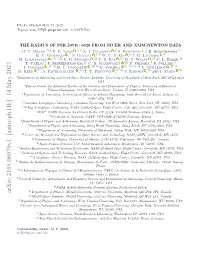 The Radius of PSR J0740+ 6620 from NICER and XMM-Newton Data