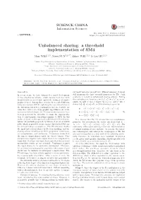 Unbalanced Sharing: a Threshold Implementation of SM4