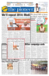 We'll Repeat 2014: Modi