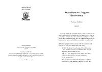 Anarchism in Glasgow (Interview)