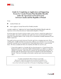 Guide for Completing an Application and Supporting