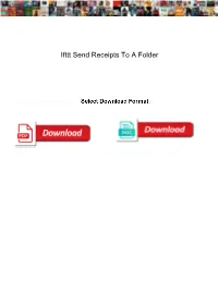 Ifttt Send Receipts to a Folder