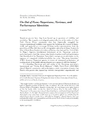 On out of Focus Nuyoricans, Noricuas, and Performance Identities