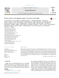 Vision Science and Adaptive Optics, the State of the Field