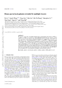 Dense Gas in Local Galaxies Revealed by Multiple Tracers