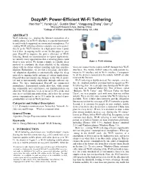 Dozyap: Power-Efficient Wi-Fi Tethering