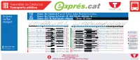 Horari Expres Sta.Coloma