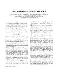 IWPSS 2013 Multi-Mission Scheduling Operations at UC Berkeley Bester