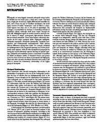 MYRIAPODS 767 Volume 2 (M-Z), Pp