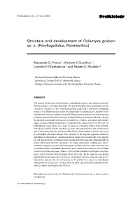 Protistology Structure and Development of Pelomyxa Gruberi