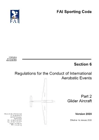 Section 6 Part 2 - Glider Aircraft Version 2020