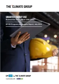 SMARTER ENERGY USE Businesses Doing More with Less