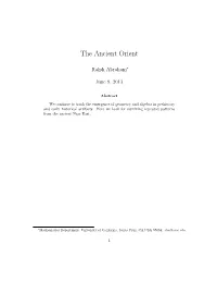 The Ancient Orient