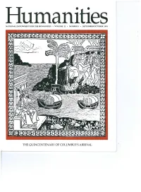 THE QUINCENTENARY of COLUMBUS's ARRIVAL Editor's Note