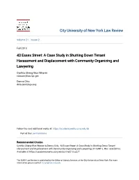 A Case Study in Shutting Down Tenant Harassment and Displacement with Community Organizing and Lawyering